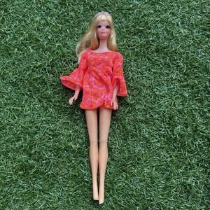 Vintage‎ 70's Barbie PJ Twist N Turn Doll Original Swimsuit Blonde Hair Glasses